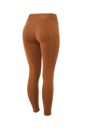 Horze Active Leggins invernali da equitazione per donna con grip al ginocchio e tasca per telefono