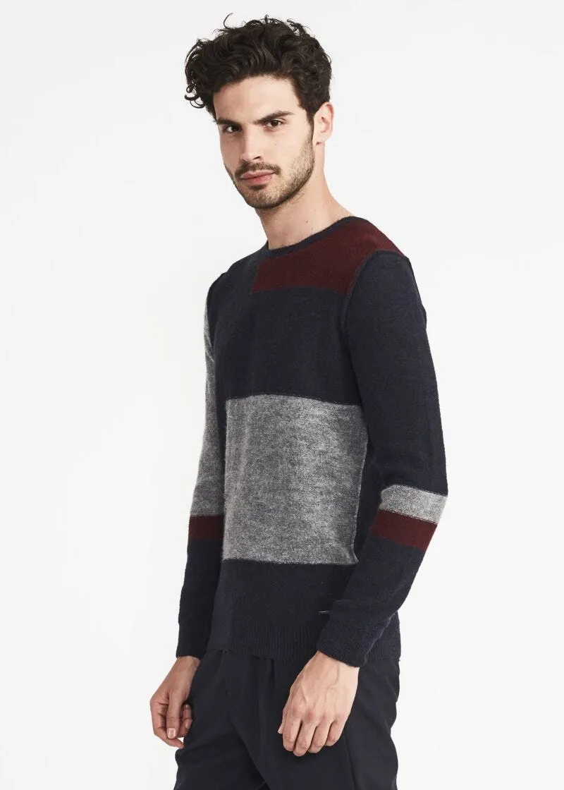 Maglia con intarsio color block